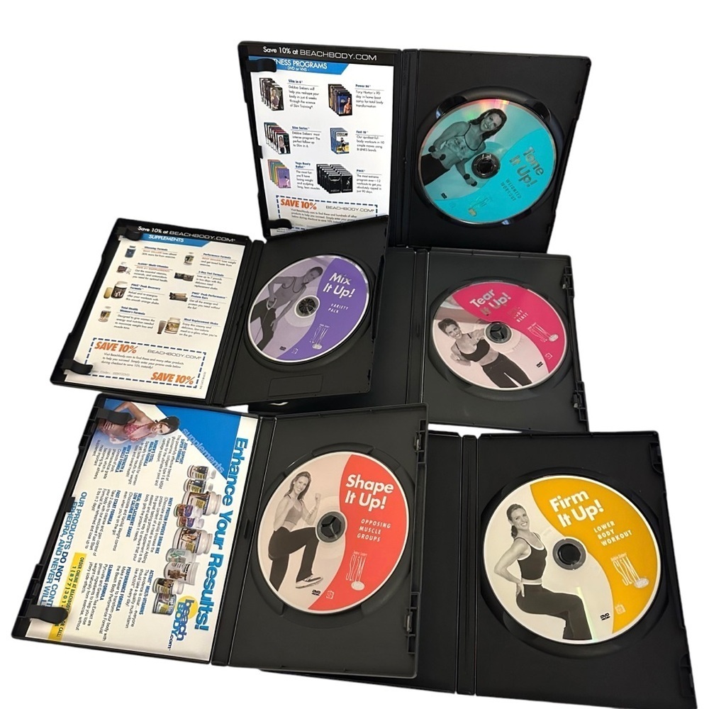 Beachbody Debbie Siebers Slim Series 5 DVD Set Mix, Tear, Shape, Tone, Firm - Picture 3 of 5